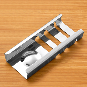 Nõudekorraldaja roostevabast terasest, peegeldavalt poleeritud pind, kaheosaline komplekt, integreeritud disain, loominguline muster