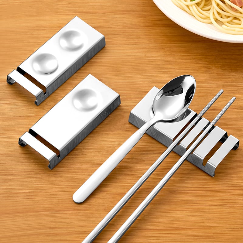 Nõudekorraldaja roostevabast terasest, peegeldavalt poleeritud pind, kaheosaline komplekt, integreeritud disain, loominguline muster