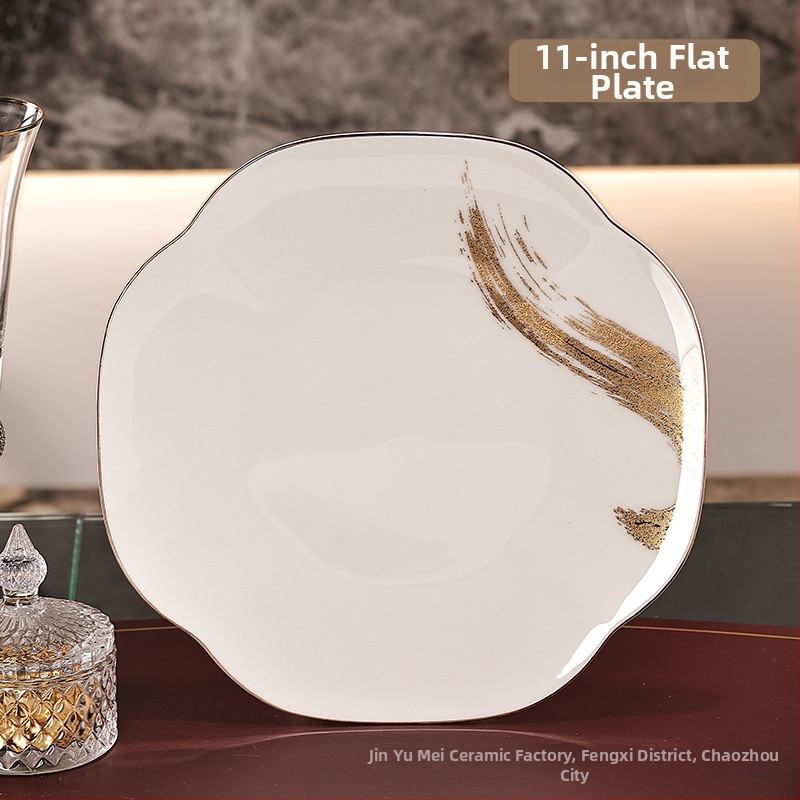 Hotellilaua komplekt bone china (>36% luuportselani), kerge luksus stiil, kohandamine, logotüübi trükkimine, kategooria: hotellilaua serveerimine