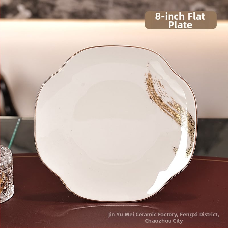 Hotellilaua komplekt bone china (>36% luuportselani), kerge luksus stiil, kohandamine, logotüübi trükkimine, kategooria: hotellilaua serveerimine