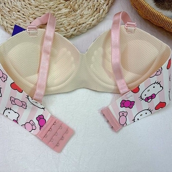 Sutien japanskog stila, jednodijelni oblik za oblikovanje, bez žice, bez šavova, košarica 3/4, najlon materijal, podesive naramenice
