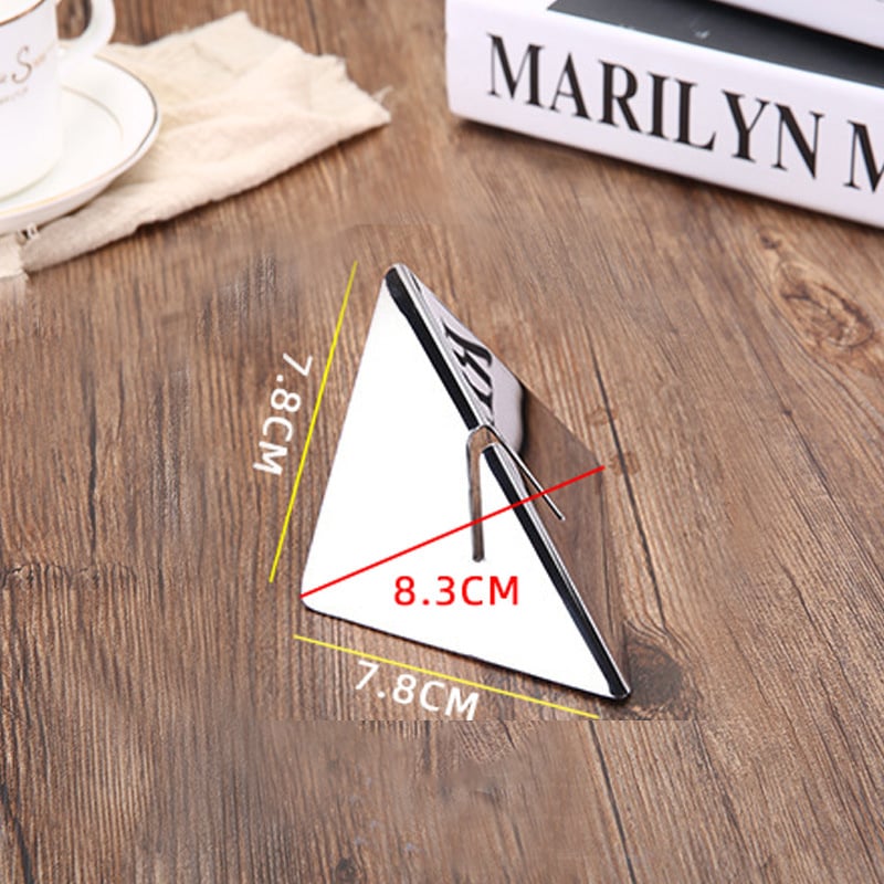 Hotellilaua kaartide hoidja roostevabast terasest, poleeritud pind, kaasaegne minimalistlik stiil, ühetooniline disain