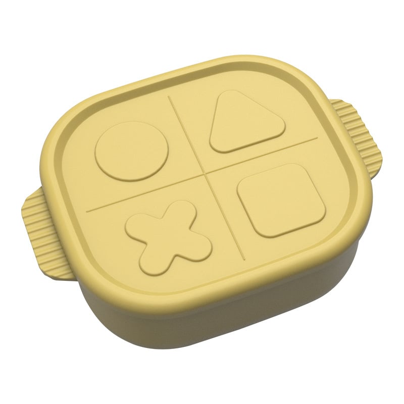 Силиконова кутия за обяд, квадратна, изолирана, подходяща за микровълнова, модерен минималистичен стил, многослойна кутия Бенто