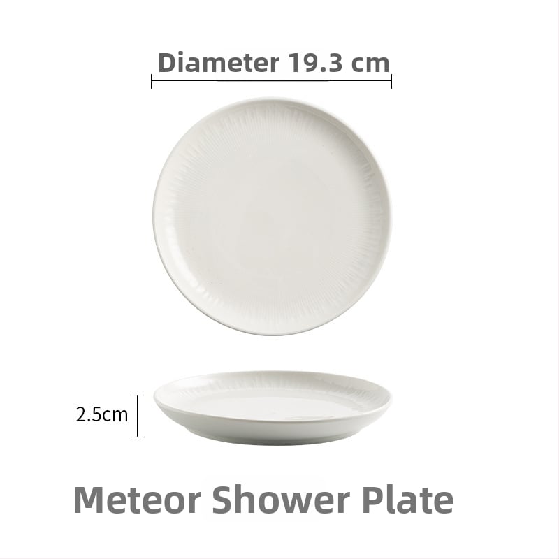 Portselani hotellilaua serveerimisekomplekt, neljaosaline, allglazuur-kaunistus, ühtlane muster, kerge luksus stiil