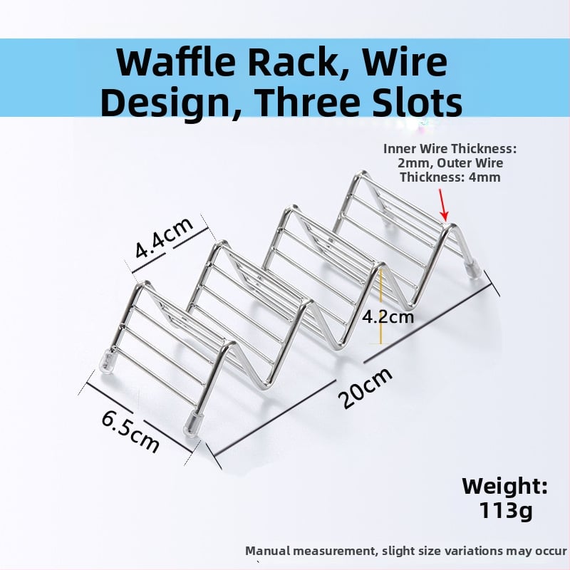 Suport din oțel inoxidabil pentru taco și tortilla, design în formă de V, cu 2 sau 3 compartimente