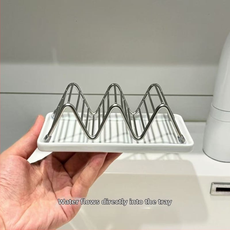 Suport din oțel inoxidabil pentru taco și tortilla, design în formă de V, cu 2 sau 3 compartimente