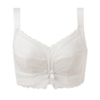 Grudnjak za žene plus veličine, bez žice, ultra-tanak, bijela, s potpuno pokrivenim i oblikovanjem bočnih grudi