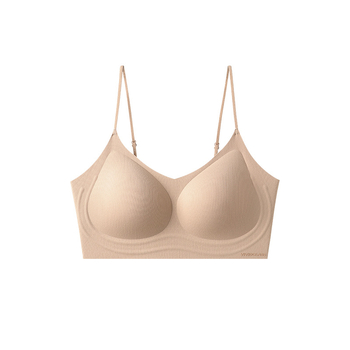 Vest-stílusú melltartó rögzített vállpántokkal, 3/4 kosár habosított, fő anyag nylon 70–80%, bélés spandex <30%, láthatatlan és puha tartással
