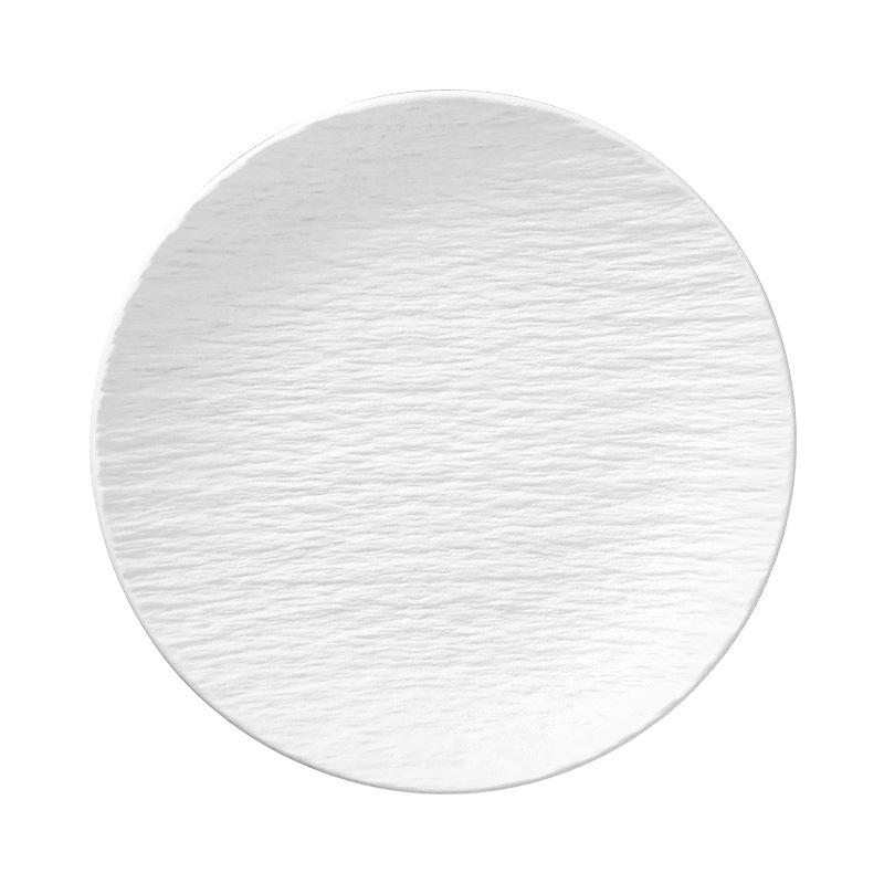 Porcelanski okrugli tanjur — mikrovalna sigurna, moderan minimalistički dizajn za salate i juhe