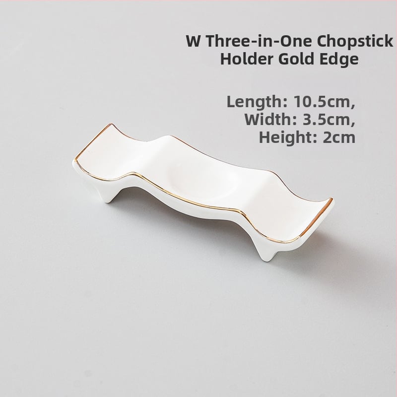 Portselanist söögipulgade hoidja ja lusika aluse hoidja, kahekordne kasutus, glasuuritud pind, hotellide laua dekoratsioon