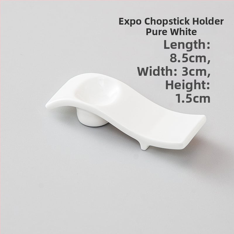 Portselanist söögipulgade hoidja ja lusika aluse hoidja, kahekordne kasutus, glasuuritud pind, hotellide laua dekoratsioon