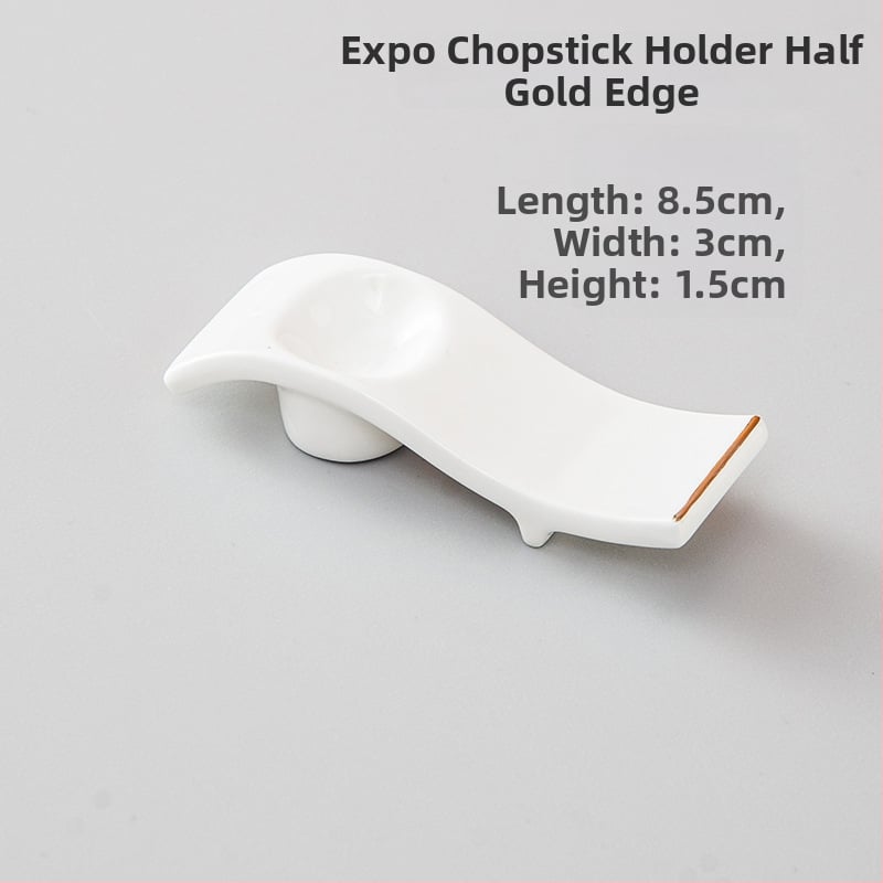 Portselanist söögipulgade hoidja ja lusika aluse hoidja, kahekordne kasutus, glasuuritud pind, hotellide laua dekoratsioon