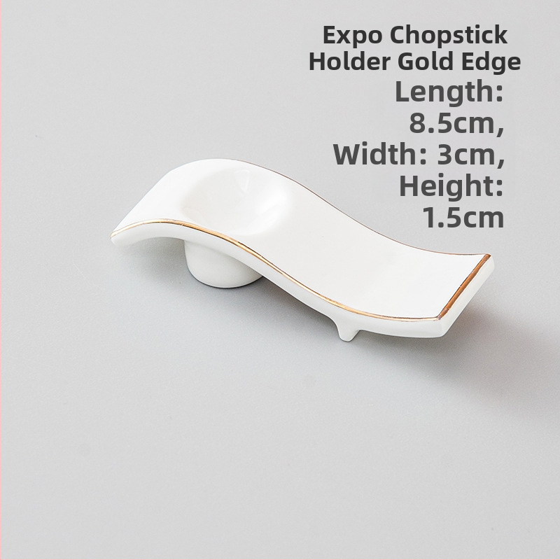 Portselanist söögipulgade hoidja ja lusika aluse hoidja, kahekordne kasutus, glasuuritud pind, hotellide laua dekoratsioon