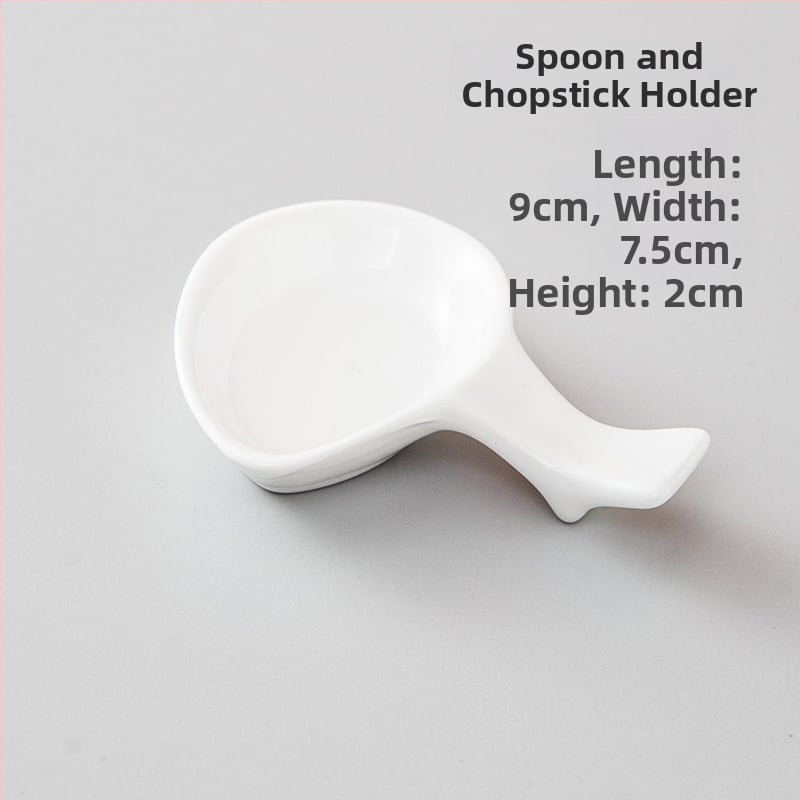 Portselanist söögipulgade hoidja ja lusika aluse hoidja, kahekordne kasutus, glasuuritud pind, hotellide laua dekoratsioon