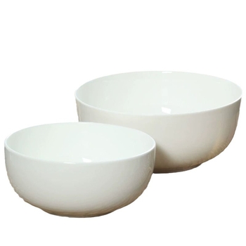 Kosti porcelanska zdjela za juhu, više od 45% koštanog praha, bez olova, sigurna u mikrovalnoj, okrugli oblik, podglazurna završna obrada, Runhuang Ceramics
