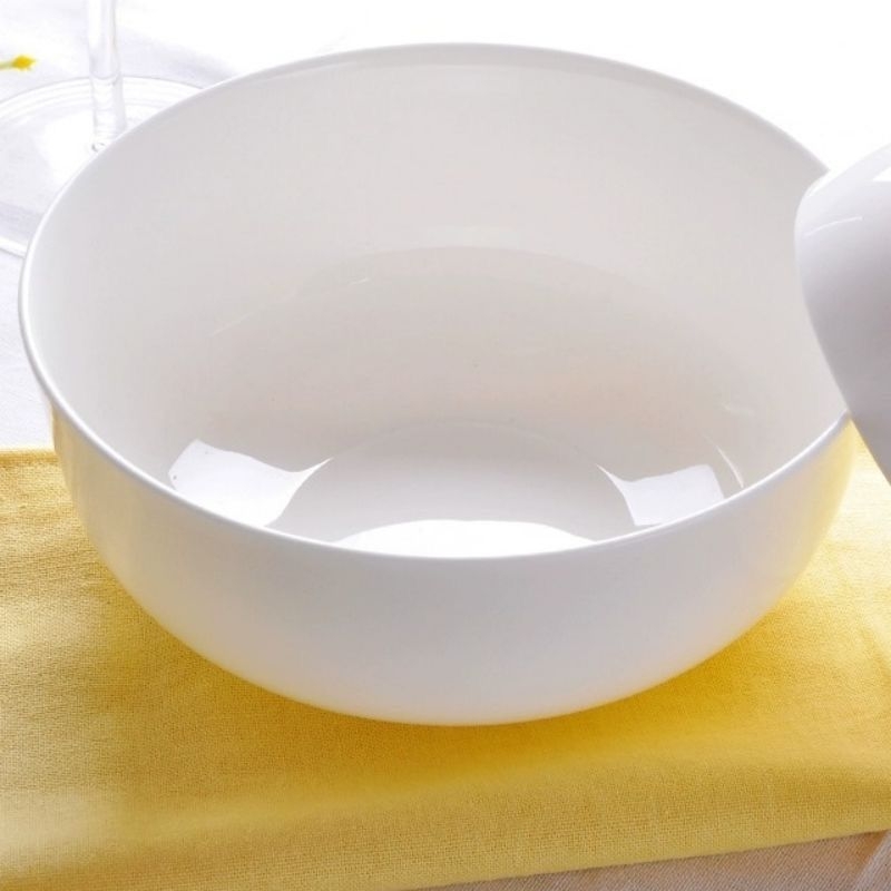 Kosti porcelanska zdjela za juhu, više od 45% koštanog praha, bez olova, sigurna u mikrovalnoj, okrugli oblik, podglazurna završna obrada, Runhuang Ceramics