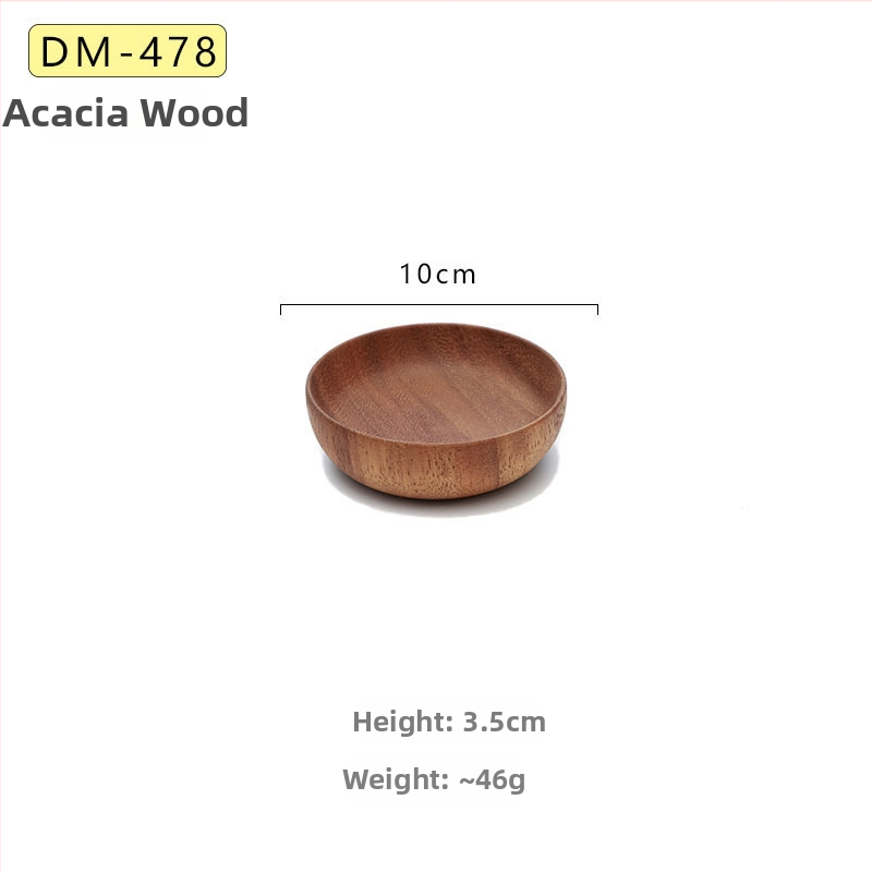 Platou pentru fructe, rotund din lemn, suprafață vopsită manual, simplitate modernă, opțiune de personalizare