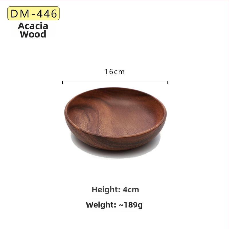 Platou pentru fructe, rotund din lemn, suprafață vopsită manual, simplitate modernă, opțiune de personalizare