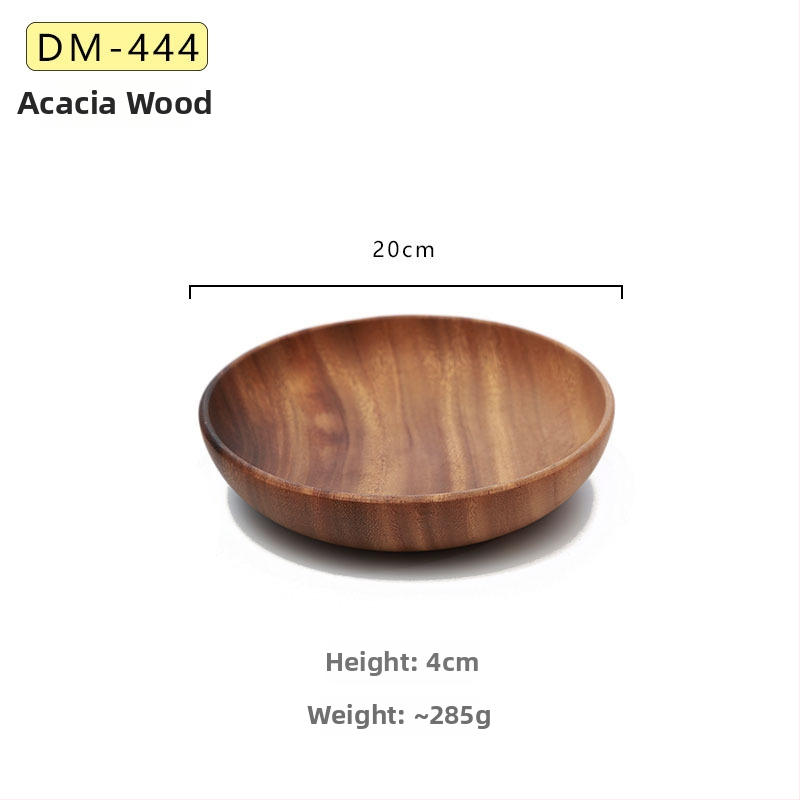 Platou pentru fructe, rotund din lemn, suprafață vopsită manual, simplitate modernă, opțiune de personalizare