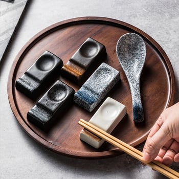 Suport ceramic pentru bețișoare și sprijin pentru linguri, în stil japonez (Material: ceramic; Brand: Danrun; Cod produs: 25; Personalizare: Disponibilă)