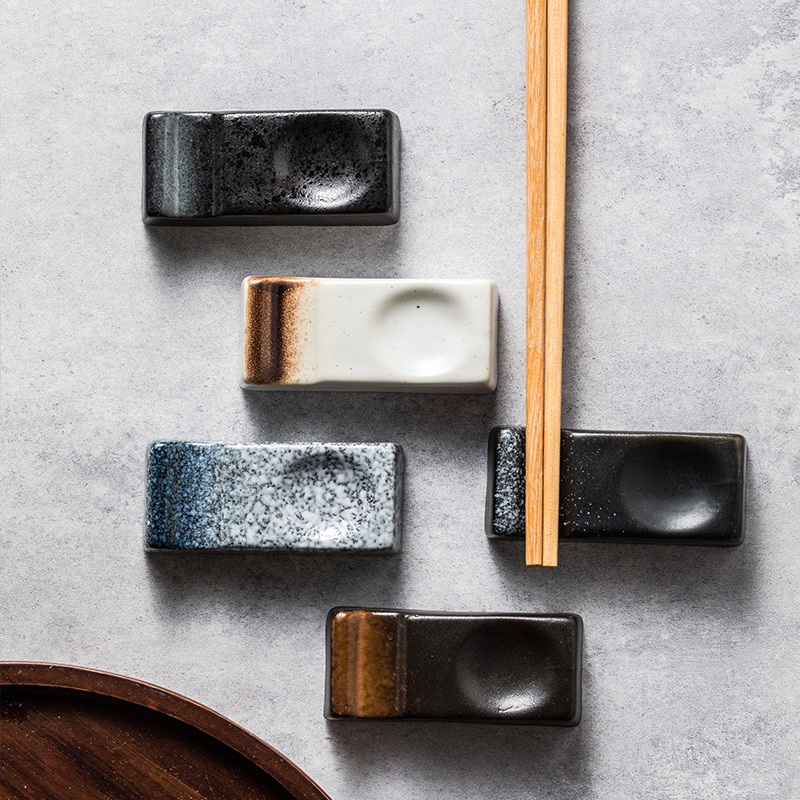 Suport ceramic pentru bețișoare și sprijin pentru linguri, în stil japonez (Material: ceramic; Brand: Danrun; Cod produs: 25; Personalizare: Disponibilă)