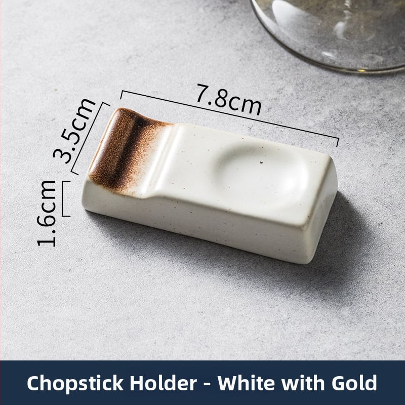 Suport ceramic pentru bețișoare și sprijin pentru linguri, în stil japonez (Material: ceramic; Brand: Danrun; Cod produs: 25; Personalizare: Disponibilă)
