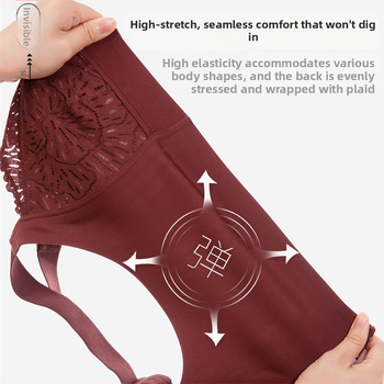 Sutien cu acoperire completă, cupe turnate subțiri, dantelă din nailon, căptușeală din bumbac, susținere laterală, respirabil, bretele reglabil e, închidere spate cu patru rânduri de cârlige