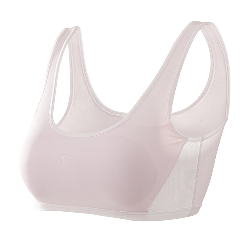 Sutien din nailon, în stil vestă, cupe pline, cupe ușor modelate, căptușeală din bumbac, bretele fixe