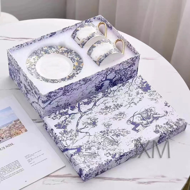 Porcelan od kostnog porculana, zapadni tanjur s motivom orhideje, 10-inčni plosnati tanjur za kolače i voće, keramičko posuđe