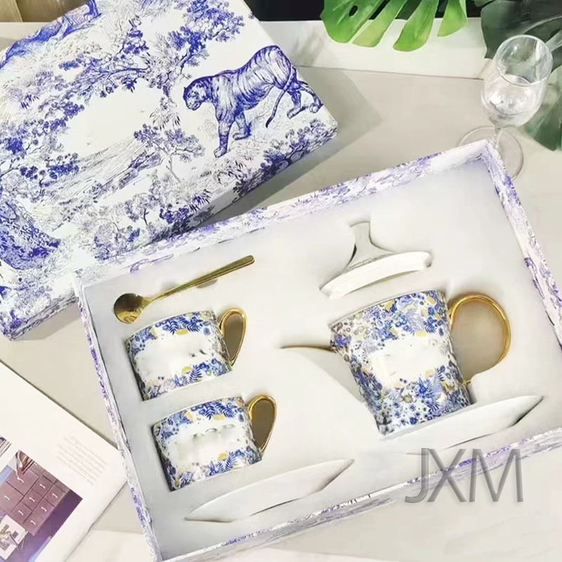 Porcelan od kostnog porculana, zapadni tanjur s motivom orhideje, 10-inčni plosnati tanjur za kolače i voće, keramičko posuđe