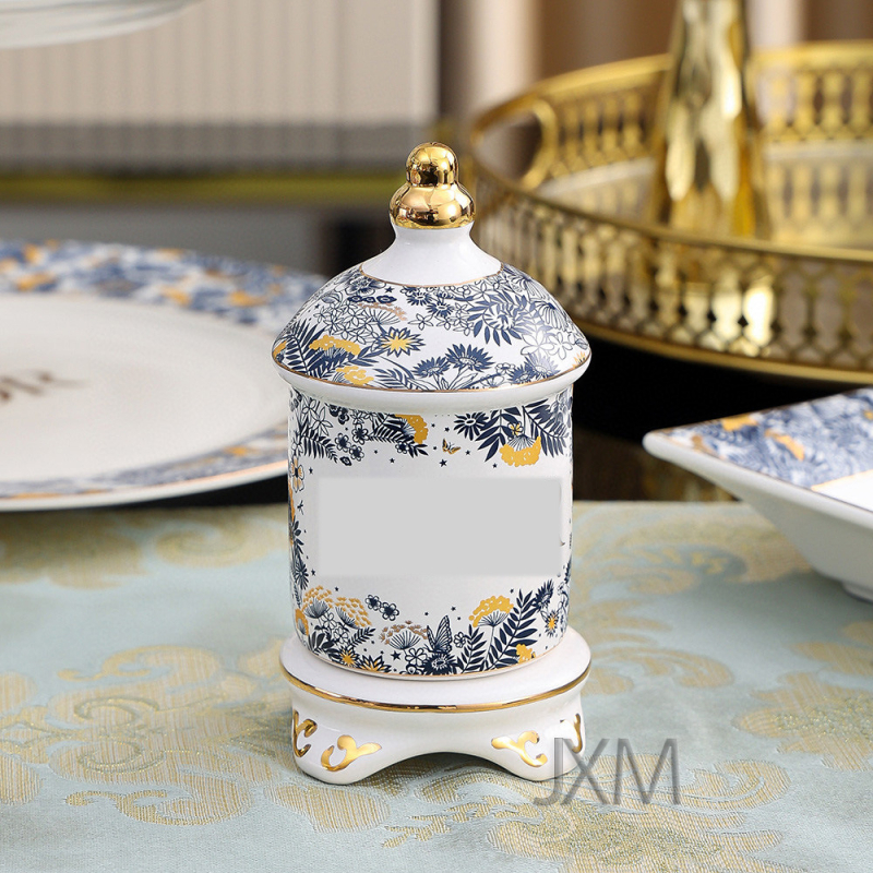 Porcelan od kostnog porculana, zapadni tanjur s motivom orhideje, 10-inčni plosnati tanjur za kolače i voće, keramičko posuđe