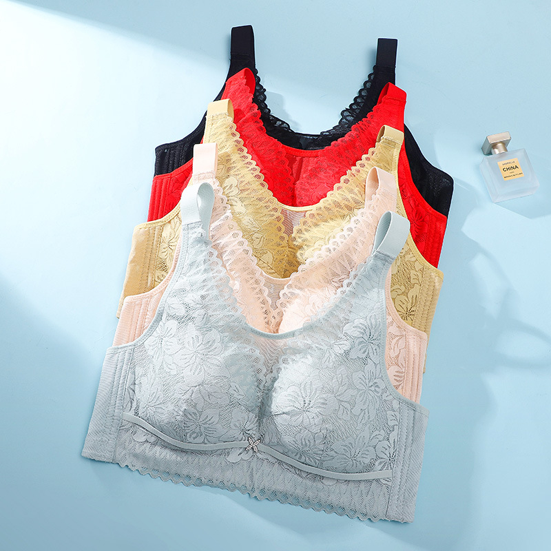 Sutien cu cupă completă, cupe modelate ultra-subțiri, fără arcuri, închidere spate cu patru rânduri de cârlige, material dantelat din nylon