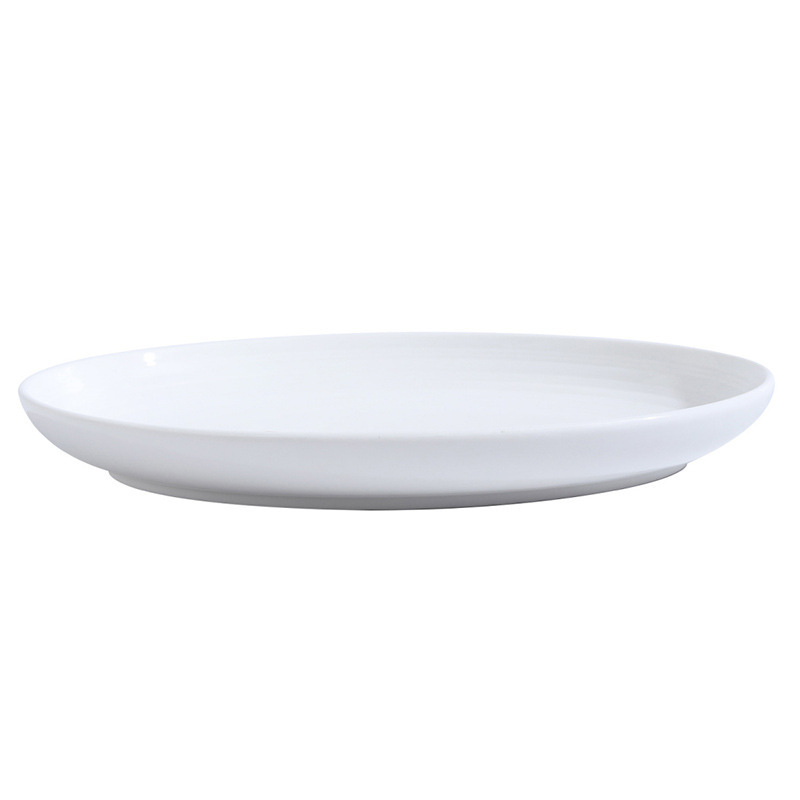 Porcelanska ovalna ploča za ribu, mikrovalna sigurnost, pod-glazurna završna obrada, mogućnost prilagodbe