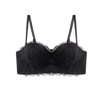 Nylon csőfelső push-up melltartó, kosár 1/2, levehető dupla pántok, hátoldali háromsoros csat