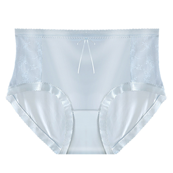 Ženske gaćice za plus veličinu, visoki pojas za oblikovanje trbuha, čipka od ice silk, antibakterijsko, prozračno