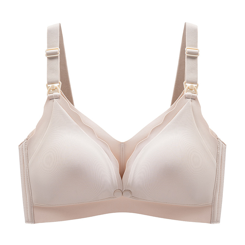 Grudnjak za trudnoću i dojenje s prednjim zatvaranjem, Push-Up, oblikovane košarice, viskozni materijal, stražnje četiri redova kopči