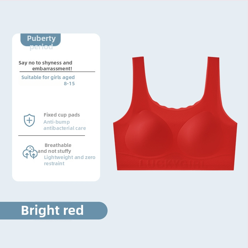 Vesta fără fir din ice silk, spate fără cusături, cupă completă cu cupă subțire modelată, croială din bumbac, bretele fixe, respirabilă și absorbantă a transpirației