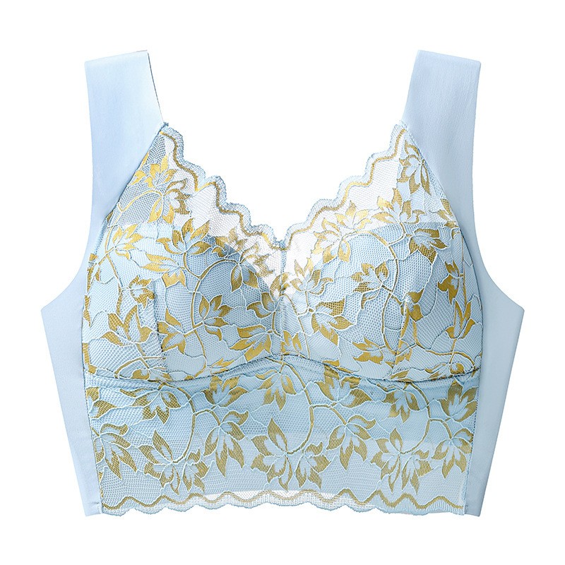 Čipkasti podesivi bežični push-up grudnjak sa bočnom podrškom