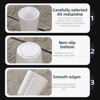 Belein melamiinist lauanõude tass, täiskasvanutele, lihtne stiil, kohandatav