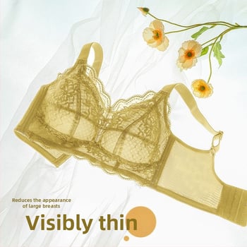 Plus-size seksi čipkasti grudnjak za velike grudi, podizanje i oblikovanje, udobnost