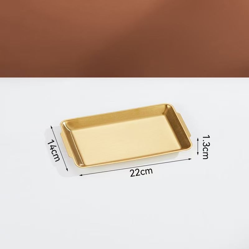 Korejskog stila pravokutna posuda od nehrđajućeg čelika za sushi i grickalice, moderno minimalistički dizajn, jednolita površina, mogućnost tiskanja logotipa
