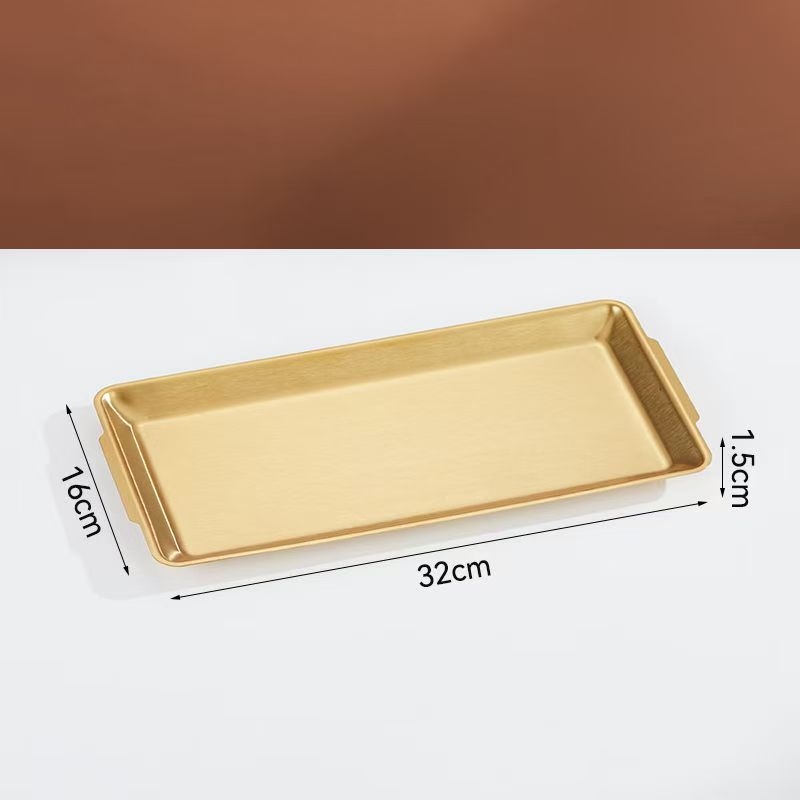 Korejskog stila pravokutna posuda od nehrđajućeg čelika za sushi i grickalice, moderno minimalistički dizajn, jednolita površina, mogućnost tiskanja logotipa