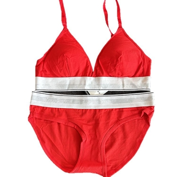 Set sutiene din bumbac cupe triunghiulare fără cusături, bretele în formă de Y, respirabil și susținere a spatelui