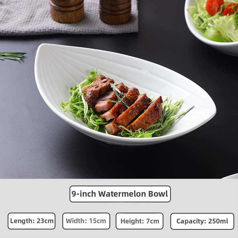 Farfurie ceramică, formă neregulată, culoare solidă, finisaj sub glazură, compatibil cu microunde, logo personalizabil, pentru hoteluri și restaurante