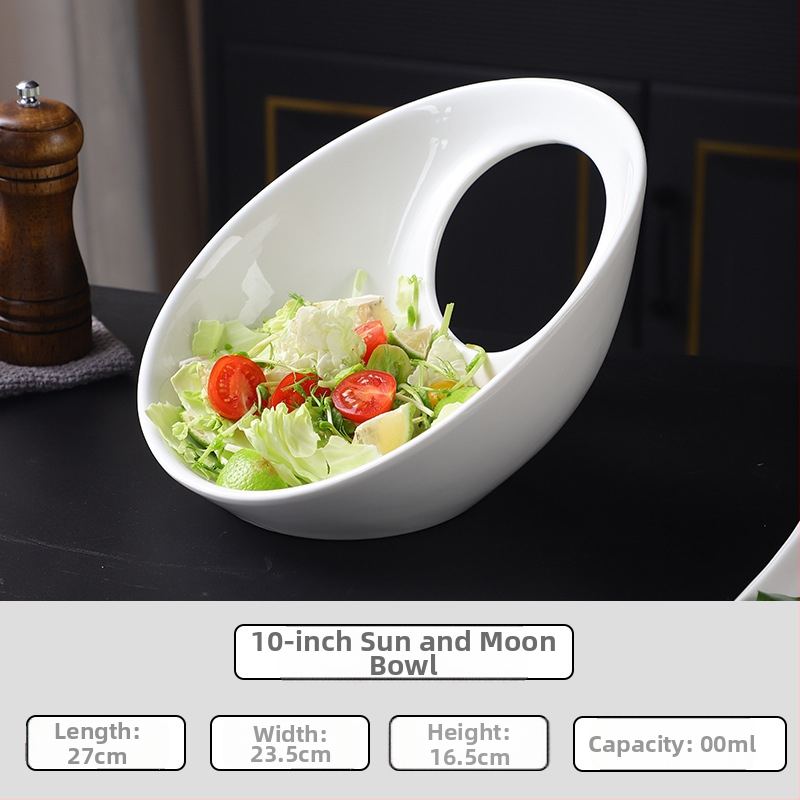 Farfurie ceramică, formă neregulată, culoare solidă, finisaj sub glazură, compatibil cu microunde, logo personalizabil, pentru hoteluri și restaurante