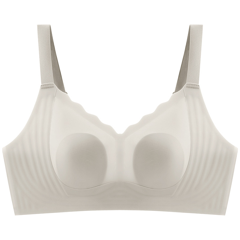 Sutien fără cusături, cupe turnate ultra-subțiri, design cu urechi de iepure pentru netezirea spatelui — cod 5576