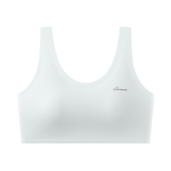 Sutien pentru adolescente: cupe cu acoperire completă, formă turnată subțire, material nailon, bretele fixe, respirabil