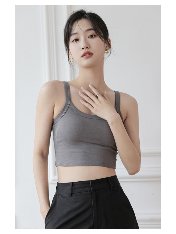 Pamukasti grudnjak / tube top, 3/4 šalice, tanak gornji dio / debeo donji dio, struk duljina, 70–80% pamuka