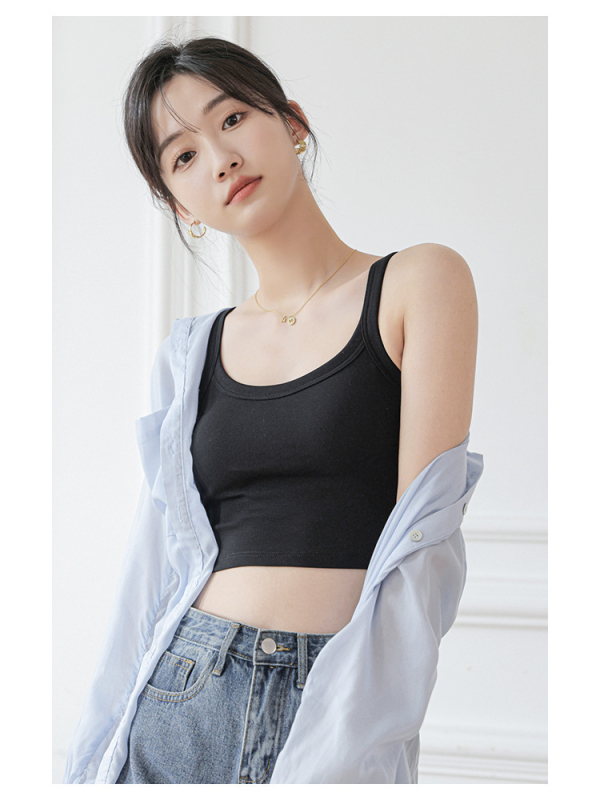 Pamukasti grudnjak / tube top, 3/4 šalice, tanak gornji dio / debeo donji dio, struk duljina, 70–80% pamuka