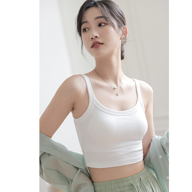 Pamukasti grudnjak / tube top, 3/4 šalice, tanak gornji dio / debeo donji dio, struk duljina, 70–80% pamuka
